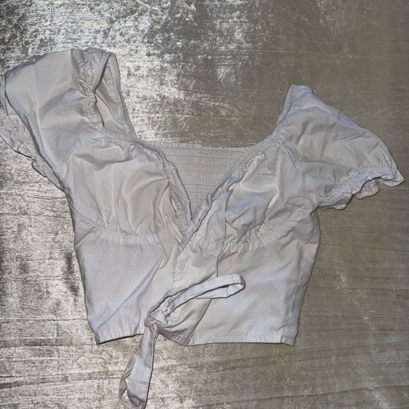 NVGTN Sweet and Simple Blouse - White - XS - Picture 3 of 5